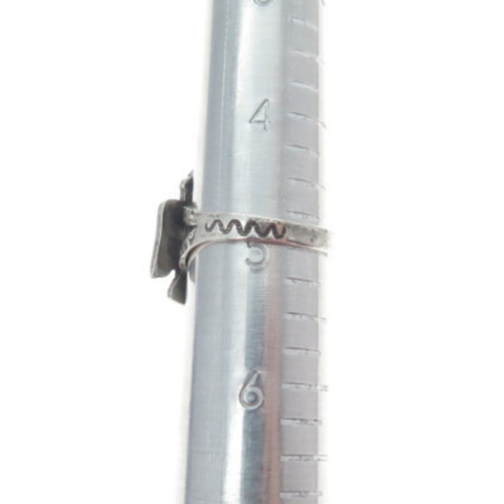Old Pawn 925 Sterling Silver Vintage Southwestern Thunderbird Tribal Ring Size 5 - Picture 8 of 8